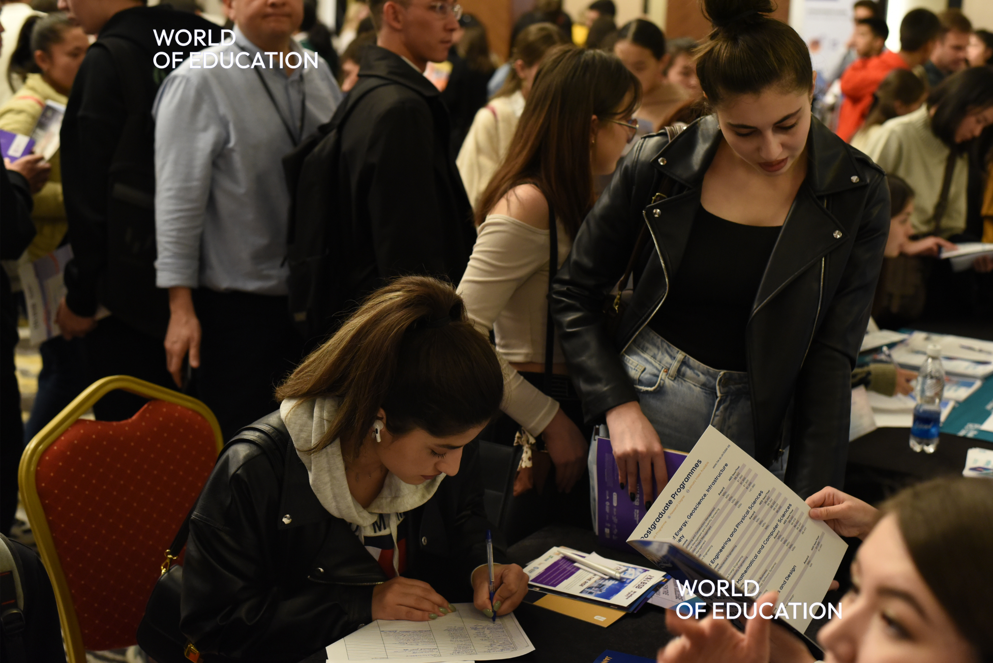 Students networking